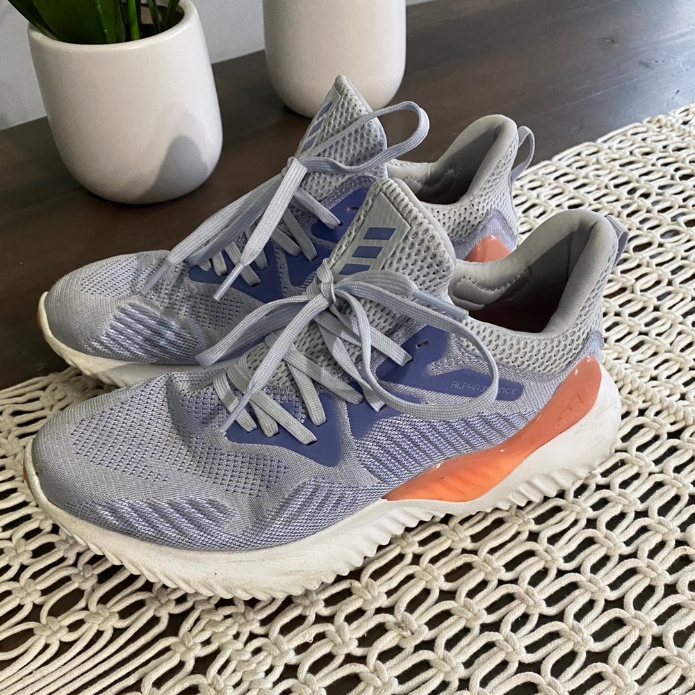 Adidas Alpha Bounce white/orange/purple shoes